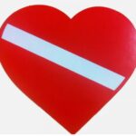 TRIDENT CORAZÓN BANDERA DE BUCEO ADHESIVO (DS60)