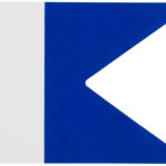TRIDENT PEGATINA BANDERA DE BUCEO ALPHA (DS70)